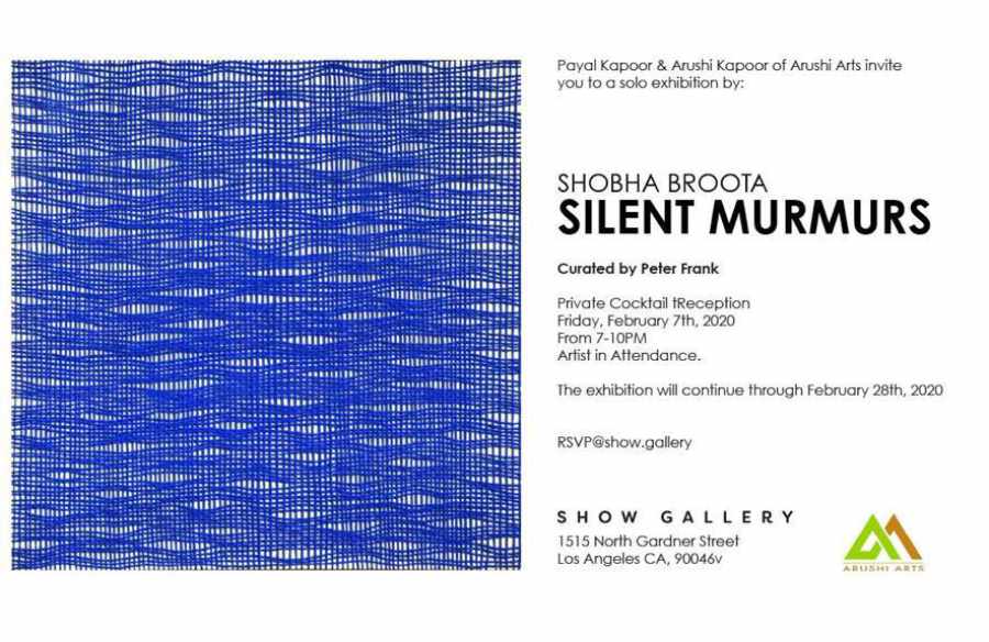 Shobha Broota - Silent Murmurs, LA, USA invitation 2020
