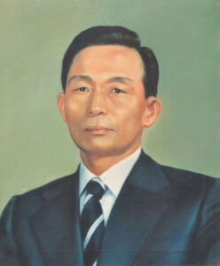 Korean President Portrait, SB.9.1979 20x24in, Oil on canvas