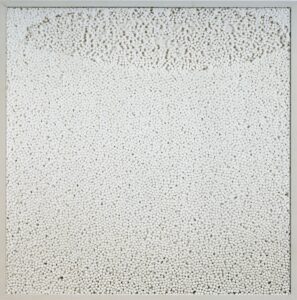 The Connecting Space, SB.17.2006, 35x35in, Relief with thermocol on canvas