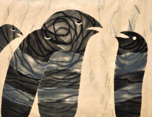 Untitled, SB.4.1981 22x28in, Monoprint on paper