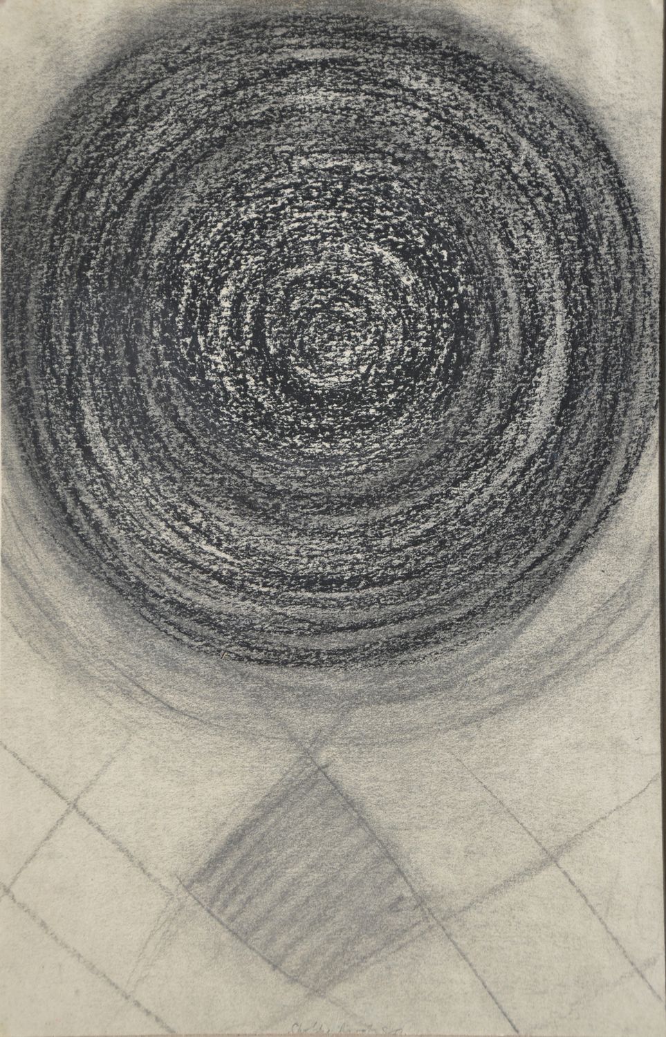 Untitled, SB.45.1988 18x11in, Charcoal on paper